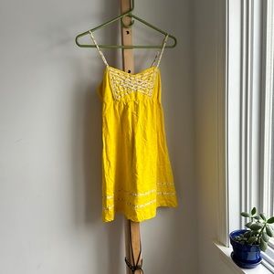 Flying Tomato, 100% Cotton Yellow Summer Dress
